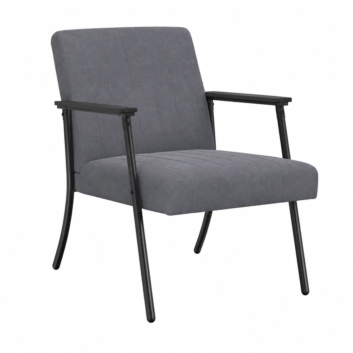 Sedia ergonomica moderna in velluto grigio scuro per soggiorno e camera da letto