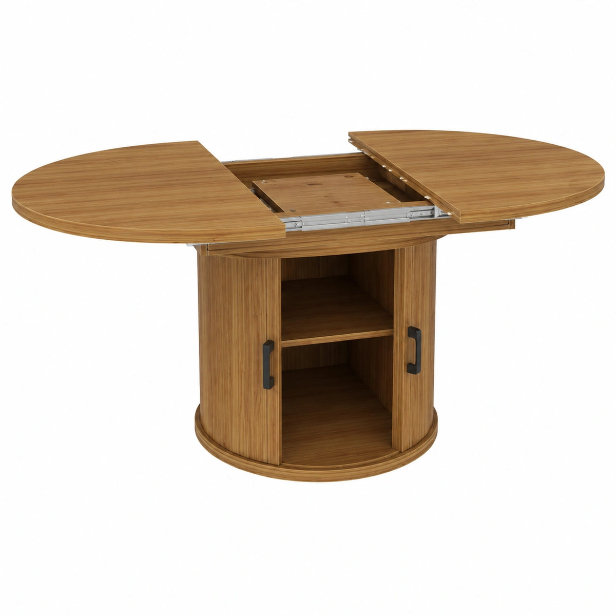 Tavolo allungabile in legno per 6 persone, design moderno Ele col. Noce