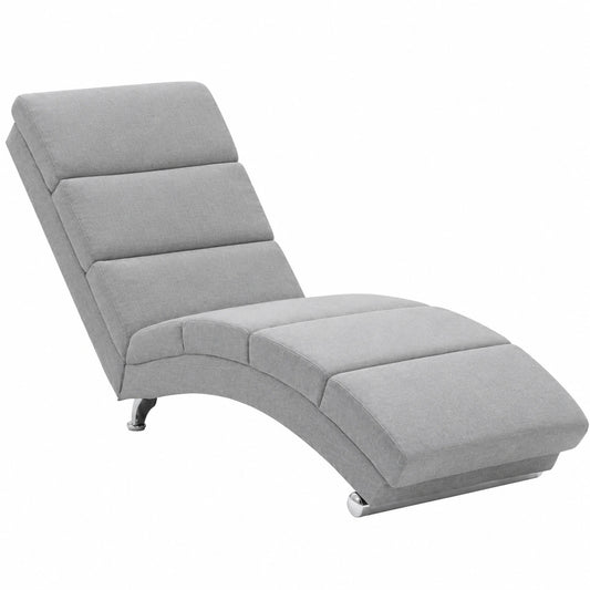 Poltrona Chaise Longue Reclinabile Ergonomica in Tessuto Imbottito, Capacità 180 kg - Ideale per Soggiorno e Ufficio