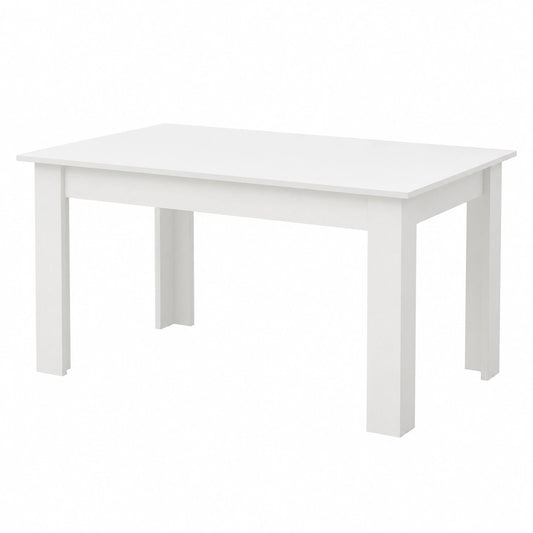 Tavolo da Pranzo Estensibile in Legno Composito FSC, 160/200x90 cm - Modello ELI Bianco