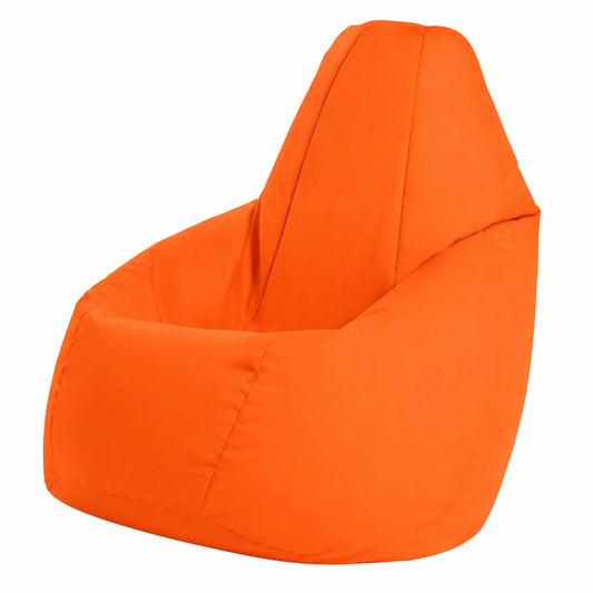 Poltrona Sacco Grande in Tessuto Impermeabile Arancione 80x125 cm