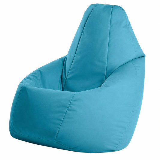 Pouf Poltrona Sacramento Ergonomico Impermeabile in Tessuto Italiano (80x125cm, Petrolio)