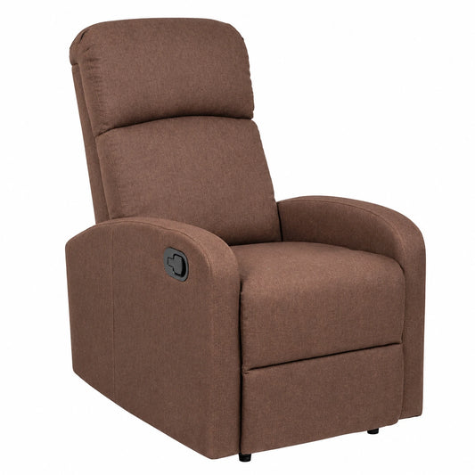 Poltrona Relax Reclinabile Ergonomica in Tessuto con Doppio Cuscino